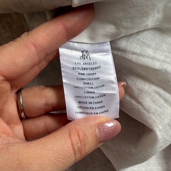 dRA Pink Blossom Floral Midi Dress Small S Tie Lace Up Back  Cottagecore Light - Picture 10 of 12